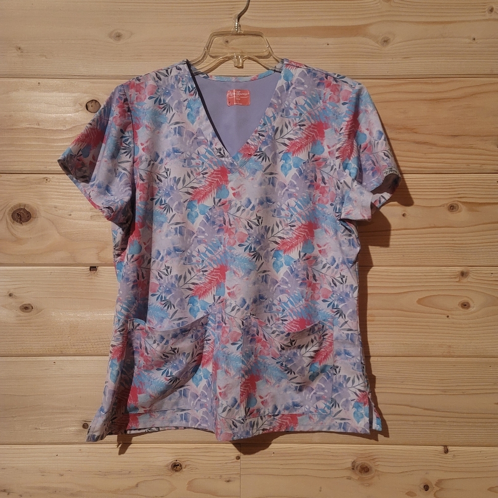 Floral Print Women's Scrub Size L 23x26